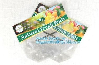 resealable stand up pouch slider zipper fresh fruit/vegetable protection packaging bag, OPP Laminated Slider Fruit / Gra