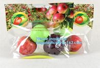 eco-friendly slider Zip lockk fruit bag with air holes for grape packaging bag, slider Zip lockk storage frozen bag with OEM