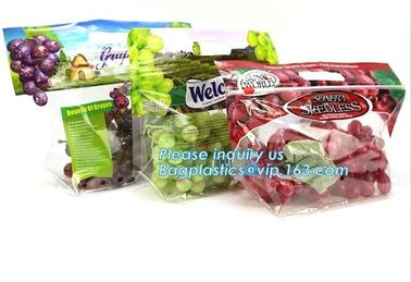 Fresh Perforated Fruit Bag, Fruit bag with slider zip, Zip lockk fresh keeping pouch bottom gusset banana/mango/grape frui