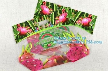 micro perforated plastic bags for vegetable, Quart Zip lockk storage bags reclosable bags for extra freshness fruit grip s