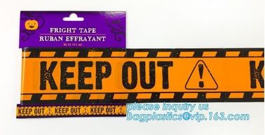 Halloween Birthday Party theme warning caution PE tapes for event decoration,Halloween Caution Tapes,Halloween Warning T