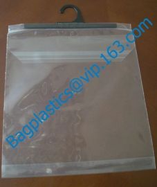 HANGER BAGS, HOOK BAGS,GARMENT BAGS, BOTTON CLOSURE BAGS, EVA FROST DRAWSTRING BAGS, GARMENT PACKING BAGS BAGPLASTICS