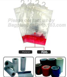 HOOK HANDLE POLYBAGS, RIGID HANDLE ZIPPER BAGS, SWIMWEAR BAGS,Custom Made Clothes Underwear PVC Packaging Bag with Hook