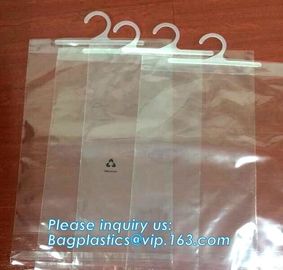 Custom Made Clothes Underwear PVC Packaging Bag with Hook Display Bikini Swimwear Bag,Environmental Material pvc swimwea