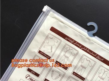 Swimwear Packaging Pouch With Zip lockk Top,Gusset Bag Bikini Zipper Packaging Swimwear Bags,hanger hook plastic underwear