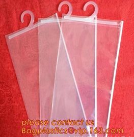 Custom Hanger Plastic Apparel Packaging Bags OEM Biodegradable Cloth Packing Zip lockk Clothing Self Seal Garment bagease