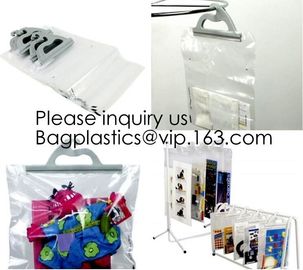 PVC/EVA Plastic Cloth Underwear Hanger Packaging Bag With Snap Button,Eco-Friendly Pvc Pvc/Eva Hook Garment Bag,Customiz