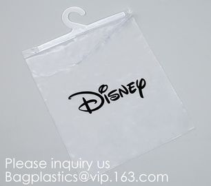 Transparent PVC hanger hook plastic bags for clothes packing,Better Protect and store CD's, books, magazines, papers and