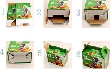 corrugated fruit packing box, kraft paper, gloss lamination, offset printing, foldable box,flower cone,flowral packaging