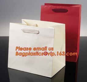 luxury paper carrier bag wholesale paper bags with handle, decorative luxury recyclable fashion paper bags with your own