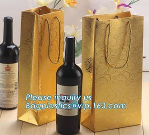 Printed Luxury Wide Base Brown Kraft Paper Carrier Bag,coating black luxury paper carrier bag for printing with ribbon