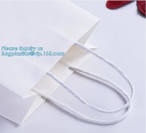 Cheap small paper gift bags Promotional Luxury OEM Design Gold Foil Logo Wedding Custom Paper Gift Bag with Ribbon PACK