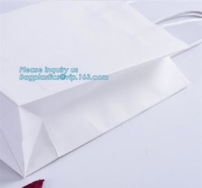 Cheap small paper gift bags Promotional Luxury OEM Design Gold Foil Logo Wedding Custom Paper Gift Bag with Ribbon PACK