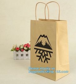 Cheap small paper gift bags Promotional Luxury OEM Design Gold Foil Logo Wedding Custom Paper Gift Bag with Ribbon PACK
