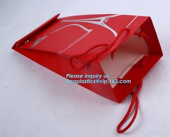Custom High-End Paper Bags With Your Own Logo Promotional Luxury OEM Design Gold Foil Logo Wedding Custom Paper Gift Bag