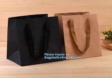 Manufacturer Shopping White Kraft Paper Carrier Bag,Luxury recycled custom printing logo shopping pack paper bag, packag