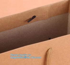 Manufacturer Shopping White Kraft Paper Carrier Bag,Luxury recycled custom printing logo shopping pack paper bag, packag