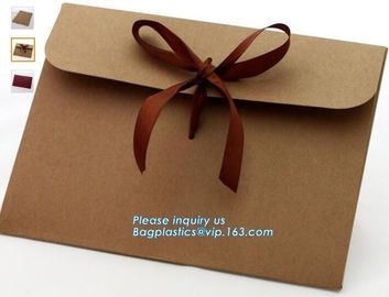 Custom fancy paper envelope food packaging envelope business envelopes with self adhesive,a3 a4 a7 gold brown shipping k