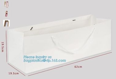 Unique flat bottom color high class paper carrier die cut handle paper flower bag,kraft flower paper bag customized flow