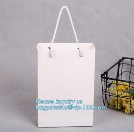 Printing Logo Paper Carrier Bag with Bowknot and Handle for Luxury Clothing,luxury wedding carrier bag, bagplastics, pac