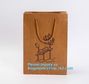 Design luxury white custom kraft recycle carrier bag shopping paper bag kraft,disposable Paper Machine Kraft handle Pape