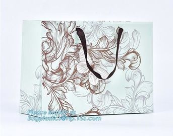 china supplier new design hot snow man printed luxury OEM shopping carrier christmas paper bag for gift packing, bagease