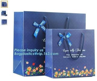 Luxury Paper Carrier Bag for Suit,Luxury Printed Paper Carrier Bag For Cosmetic,recyclable custom logo luxury paper carr