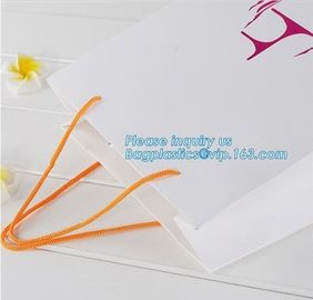 Christmas custom luxury gift food grade bakery Paper cake and bread packaging box carry Bag cut handle logo wholesale