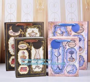 Wholesale Customized Personalized Logo Printed Gift Carrier White Paper Bags With Rope Handles, bagplastics, bagease pac