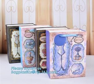 Wholesale Customized Personalized Logo Printed Gift Carrier White Paper Bags With Rope Handles, bagplastics, bagease pac