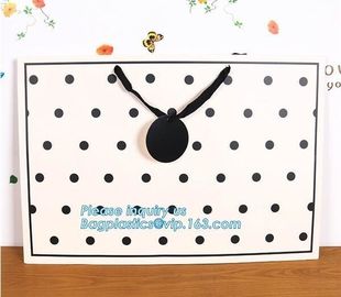 luxury black and white stripe jewellery pouch paper bags,Paper bag with your own logo,foil stamping embossed heart kraft
