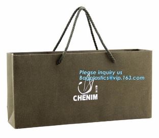 China Wholesale Custom Logo kraft paper bag, White Kraft Paper Shopping Bag, Luxury Printed Packaging Paper Gift Bag