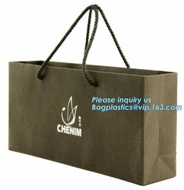 China Wholesale Custom Logo kraft paper bag, White Kraft Paper Shopping Bag, Luxury Printed Packaging Paper Gift Bag