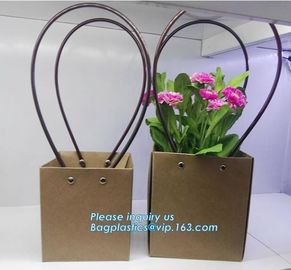 Cardboard flower packing boxes flower paper carrier bags flower packaging,book bag custom canvas shopping bag eco friend