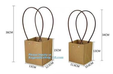 Cardboard flower packing boxes flower paper carrier bags flower packaging,book bag custom canvas shopping bag eco friend