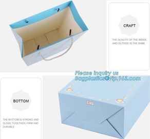 Large paper carrier gift bag for clothes,Wine Carrier Paper Bag Recycled Food Grade Handle Kraft Paper Bags bagease pac