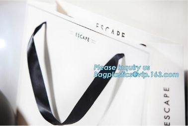 Luxury custom black card paper bag with gold foil stamping design for wine glass /bottle gift packing,bagplastics pack