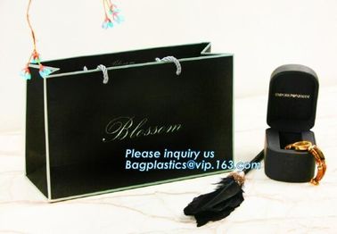 Grey Luxury ribbon satin finish ribbon paper carrier bags with rope handles and ribbon bow fastener, bagplastics, bageas