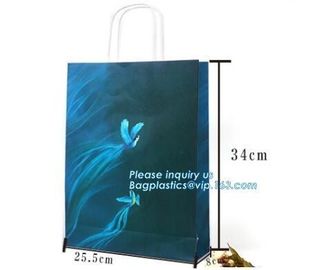 Gloss laminated portrait-shape strongly made reinforced top gloss white carrier bags in luxury finished, bagease package