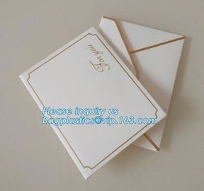 100% Recyclable Biodegradable Brown Kraft Paper Seed Envelopes foil logo printing invitation envelope white cardboard pa