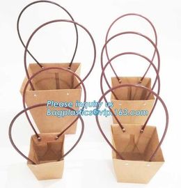 kraft paper laminated flower paper packaging carrier bag,Packing Colorful Waterproof Kraft Paper Gift Carrier Flower Bag