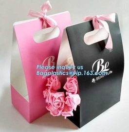 Free Design!! Free Sample!!! flower carrier bag transparent window paper bag valentine's gift clear window bags sample f