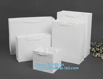 High Grade Special Paper Material Luxury Retail Clothing Packaging Bag,Laminated Luxury paper bags with flat tape handle