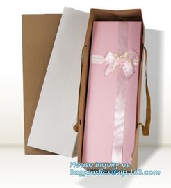 Wholesale Durable Colorful Custom Printed Cake Packaging Gift Paper Bag With Flower, Tote Carrier Gift Bags bagease pac