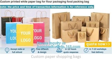 Fancy Customized 2 Colors Printed Luxury Paper Shopping Bag With Twisted Paper Handle,Shopping Bag with Logo Cheap Price