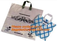 Frosted Die Cut Handle Take Out Bag for Bread Packing,reinforce die cut handle plastic LDPE foldable shopping poly bag