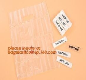 Individually packed waste bag, individually packed, single fold,100% fully biodegradable die cut handle plastic shopping