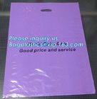 Custom print ldpe hdpe die cut handle carry poly apparel plastic merchandise gift packaging polythene shopping bag with