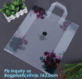 soft loop handle colour plastic hdpe shopping bag,loop handle plastic bag handle plastic shopping with soft handle bag