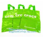 Manufacturer Custom Logo Printing soft loop handle plastic bag,promotional 100% biodegradable custom printed soft loop h